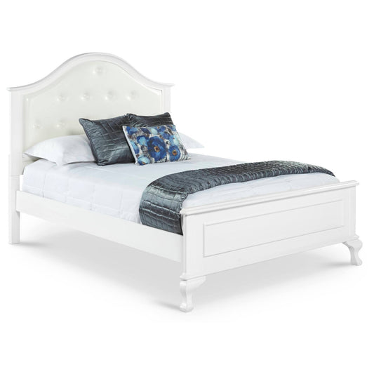 House Furnishings Jenna Panel Bed, White, Full