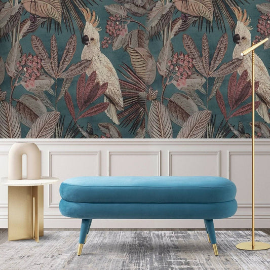 Home Lain Bench In Blue | Velvet