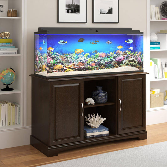 Home Alta Vista 50 - 75 Gallon Aquarium Stand, Espresso