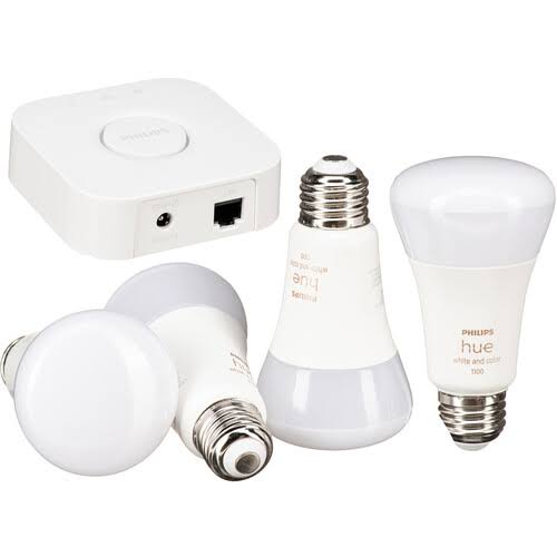 Hue 75w A19 Smart Led Starter Kit - White And Color Ambiance