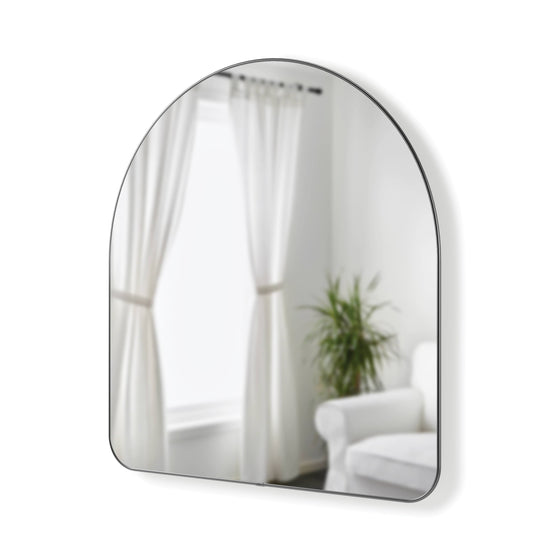 Hubba Arched Mirror - Metallic Titanium