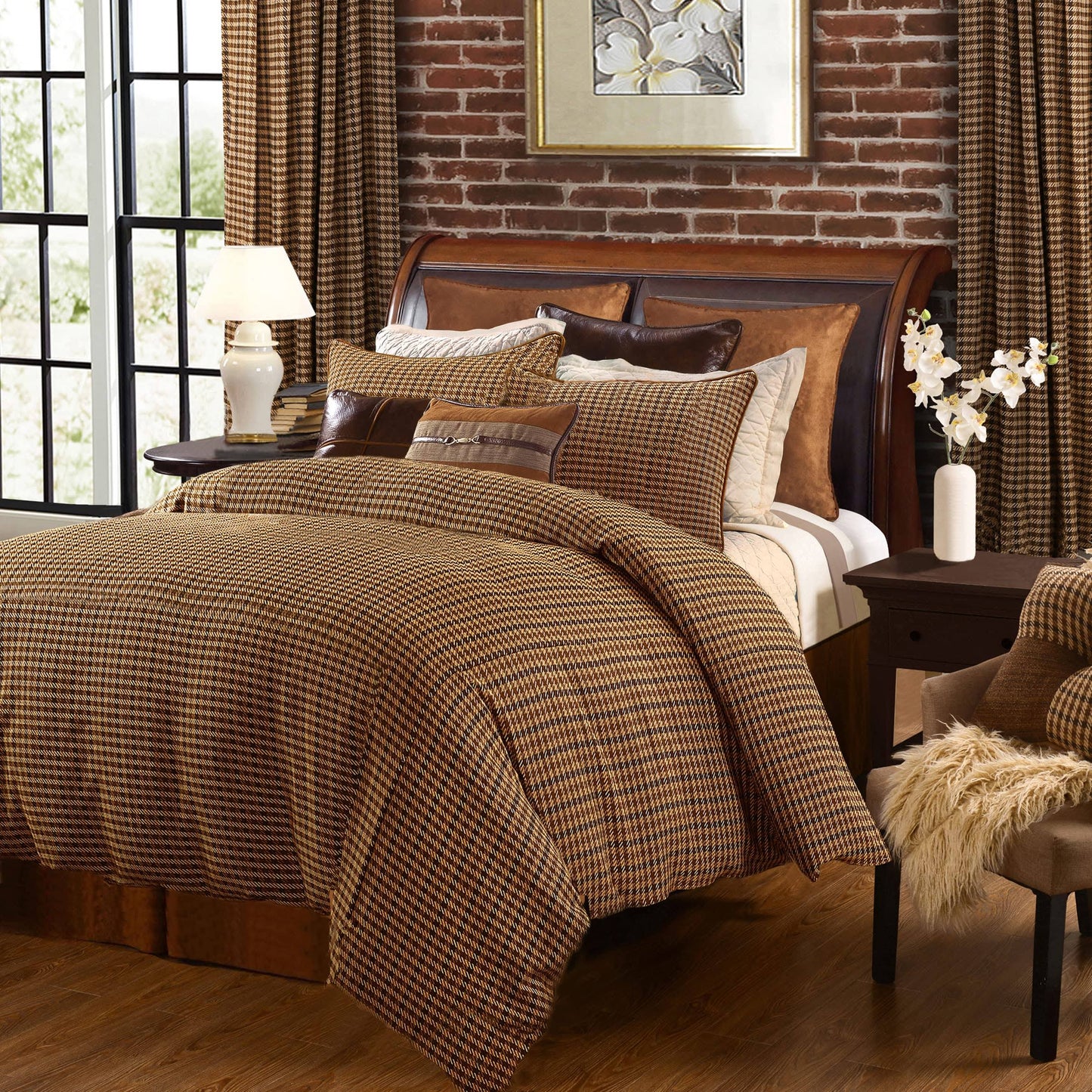 Houndstooth Duvet Cover Full