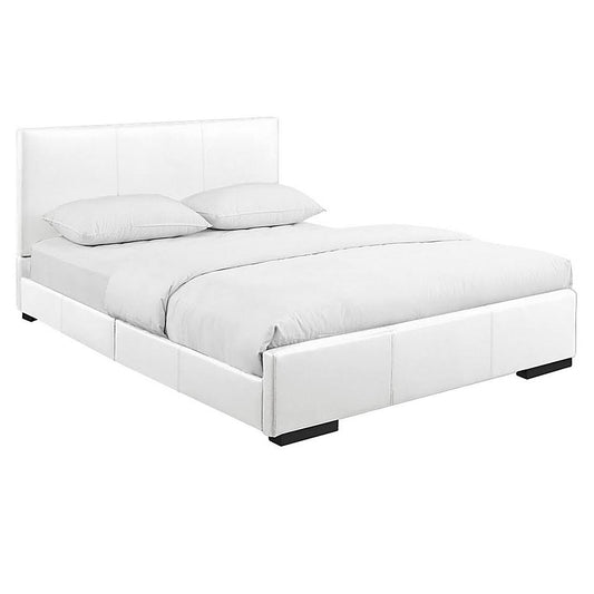 Hindes White King Platform Bed | 86345
