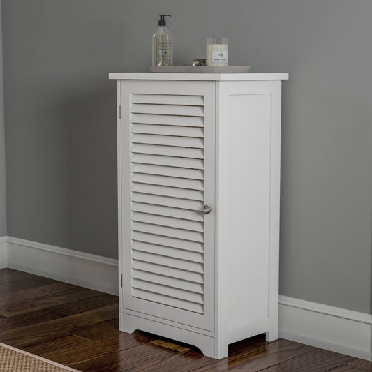 Home 31-In. Bathroom Floor Cabinet With Door, White