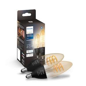 Hue White Ambiance Filament Candle - E12 Smart Bulb - (2-Pack)