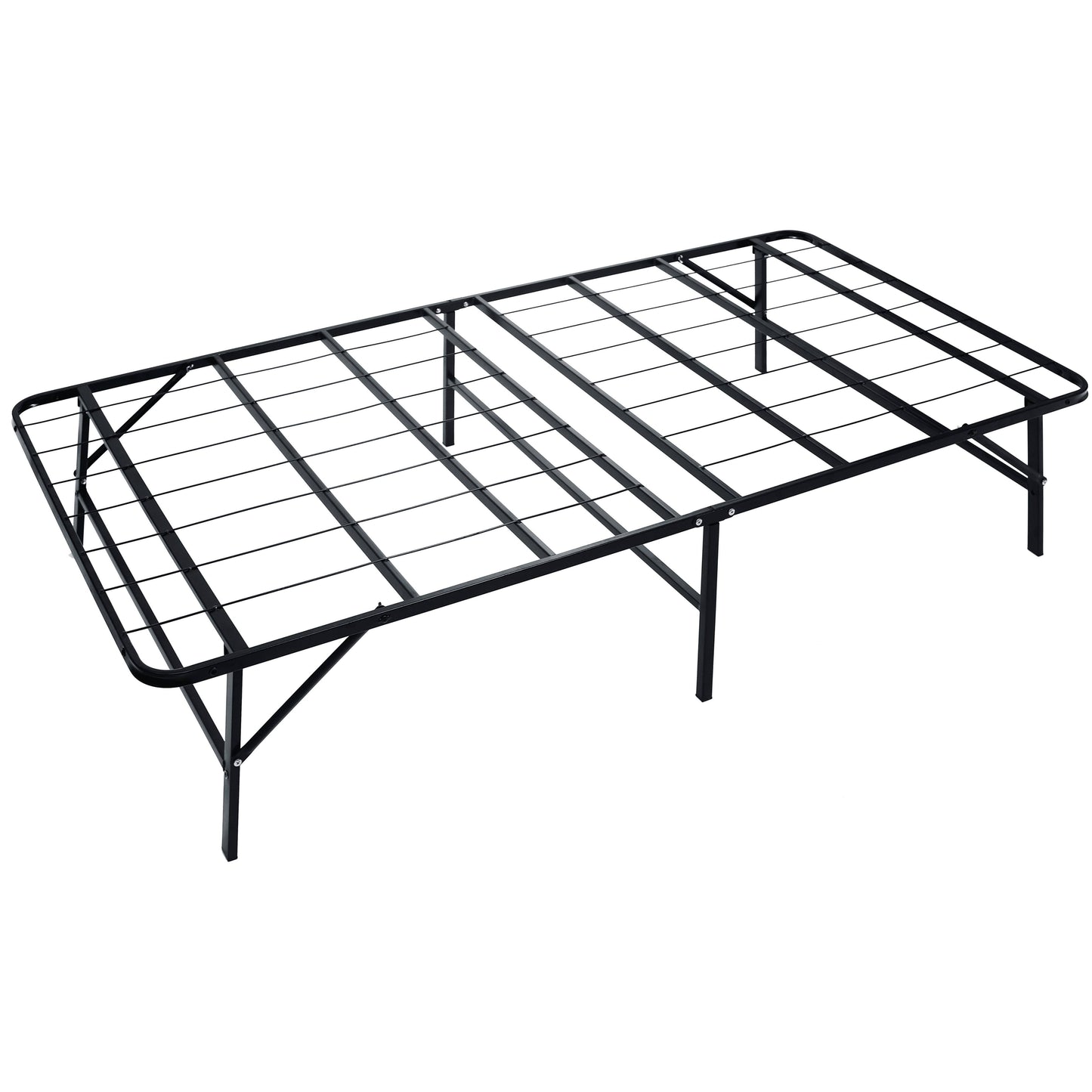 Home Idealbase 14" Platform Metal Bed Frame - Mattress Foundation Ű Box Spring Replacement;Black;Twin