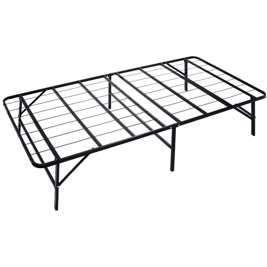 Home Idealbase 14" Platform Metal Bed Frame - Mattress Foundation Ű Box Spring Replacement;Black;Twin