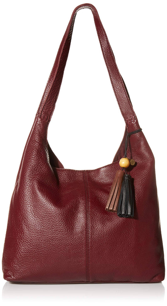 Huntley Hobo Bag | Leather - Aubergine