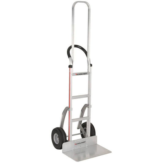 Hmk119k245e 500 Lb. Straight Back Hand Truck With 10" Pneumatic Wheels, Horizontal Loop Handle, 68" Frame Extension, And Stairclimbers
