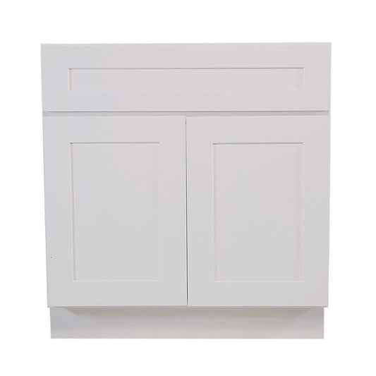House 561514 Brookings 48-Inch Sink Base Cabinet, White Shaker