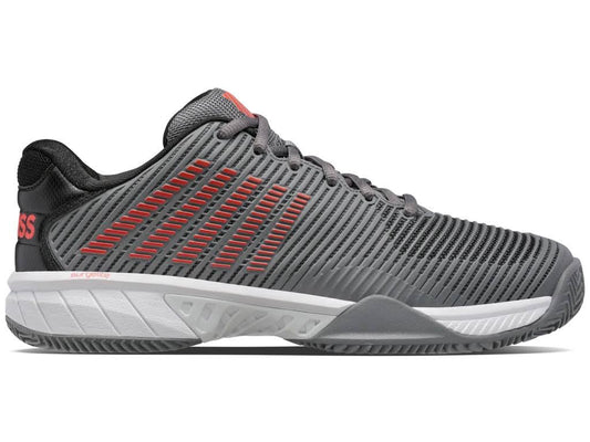 Hypercourt Express 2 Men's Tennis Shoes - Black/Orange 9.5