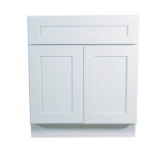 House 561373 Brookings 27-Inch Base Cabinet, White Shaker