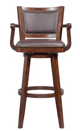 Home Co Cammy Swivel Bar Stool, Brown
