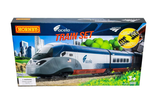 Hr1400 Acela Battery Powered Toy Train Set