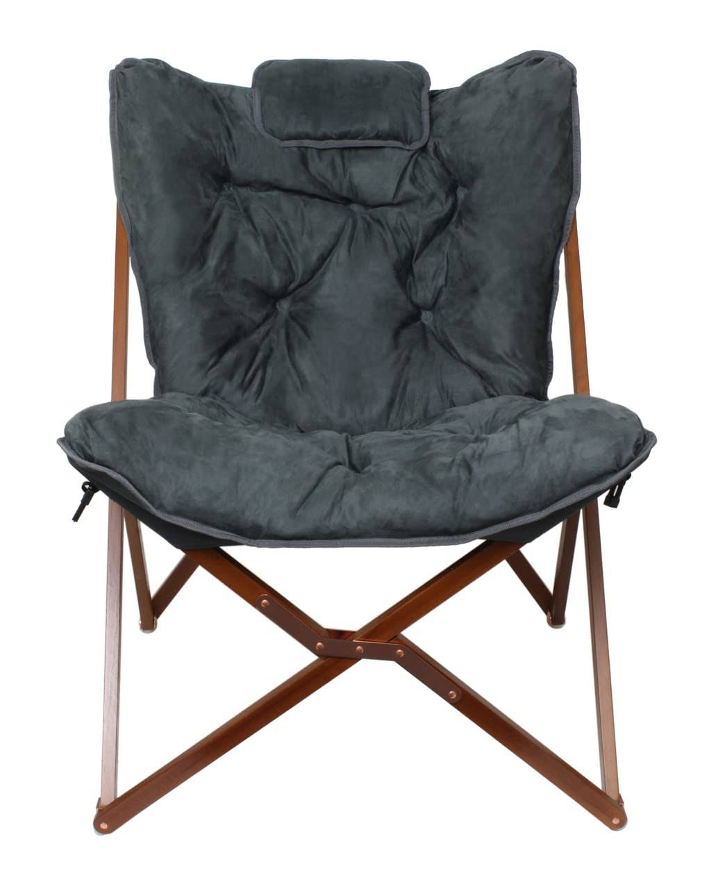 Ic513wpt-Dg Gray Butterfly Chair