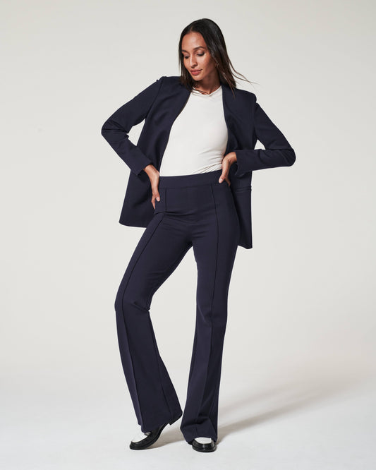 Hi Rise Flare Ponte Pant - Classic Black M