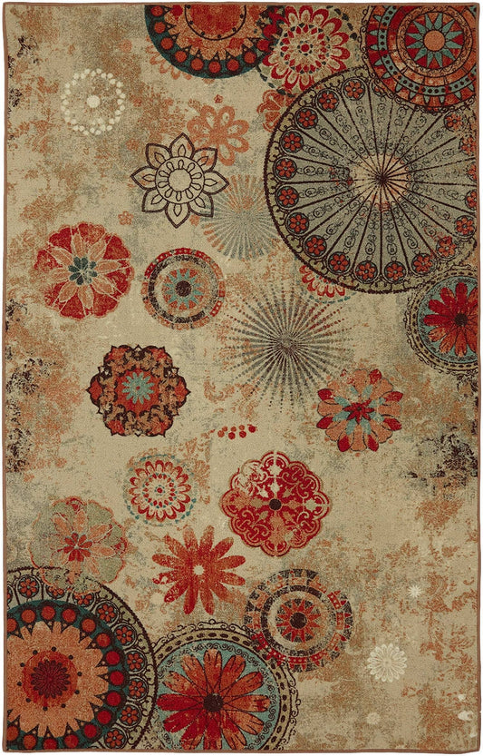 Home 7'6" X 10' Alexa Medallion Indoor & Outdoor Multicolor Area Rug