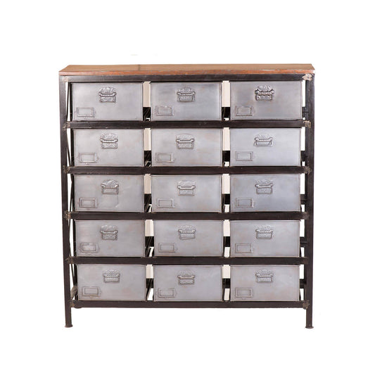 Home Decor Metal & Mango Wood Cabinet