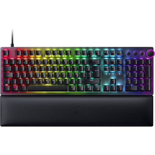 Huntsman V2 Purple Switch Gaming Keyboard Black Spanish Qwerty