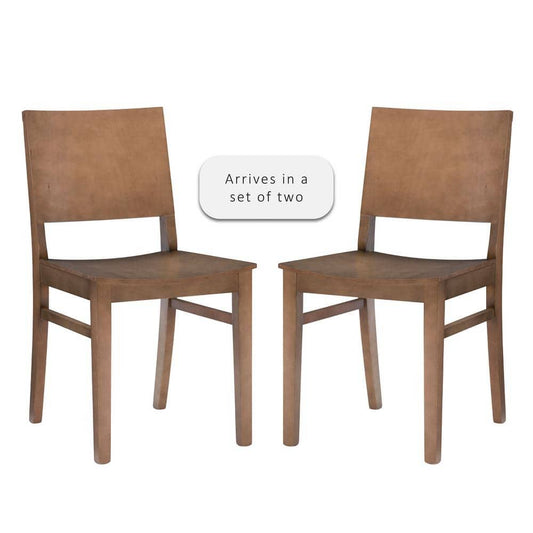 Home Decor Parker Unfinished Wood Back And Seat Dining Chair (Set Of 2)