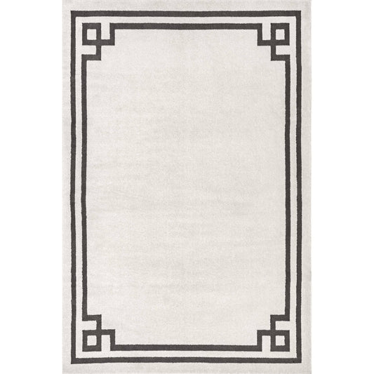 Imani Classic Border Beige 6 Ft. 7 In. X 9 Ft. Area Rug