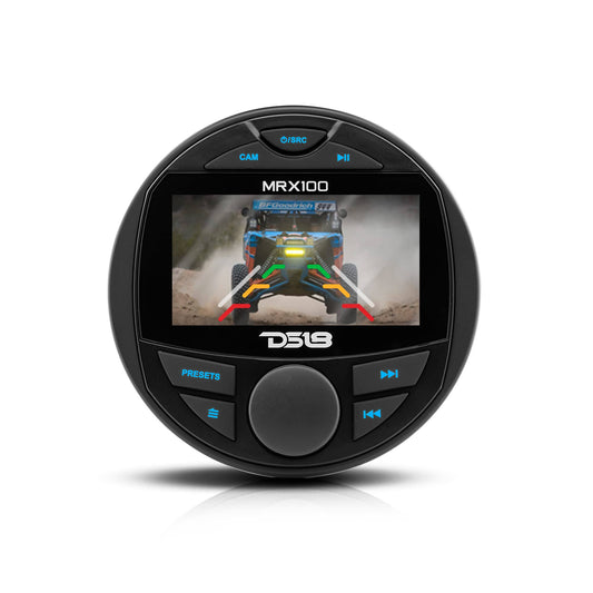 Hydro Mrx100 Marine Head Unit Video Tft Lcd Screen, Bluetooth, 2 Zones, 4 Volts Output, Bt, 4x50 Watts Max