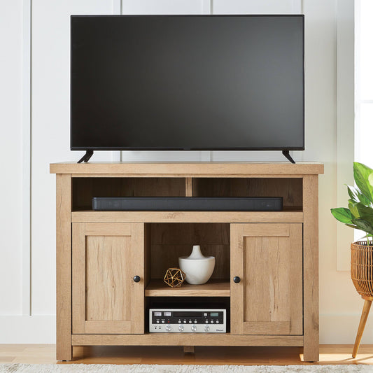Homes & Gardens Wheaton Media Console For Tvs Ip To 60", Natural Oak