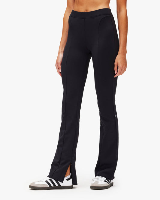 High-Waist Zip It Flare Legging In Black, Size: Small