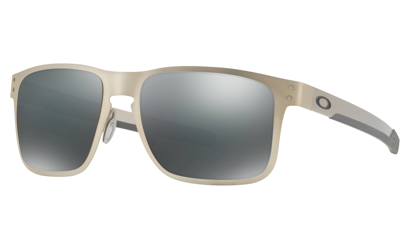 Holbrook Metal Satin Chrome Sunglasses - Prizm Black Polarized