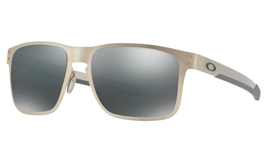 Holbrook Metal Satin Chrome Sunglasses - Prizm Black Polarized