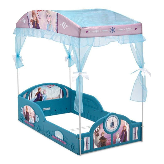 Ii Plastic Sleep And Play Toddler Bed With Canopy By Delta