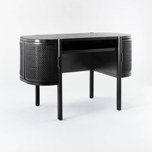 Hills Caned Desk Black - Designed With Studio Mcgee