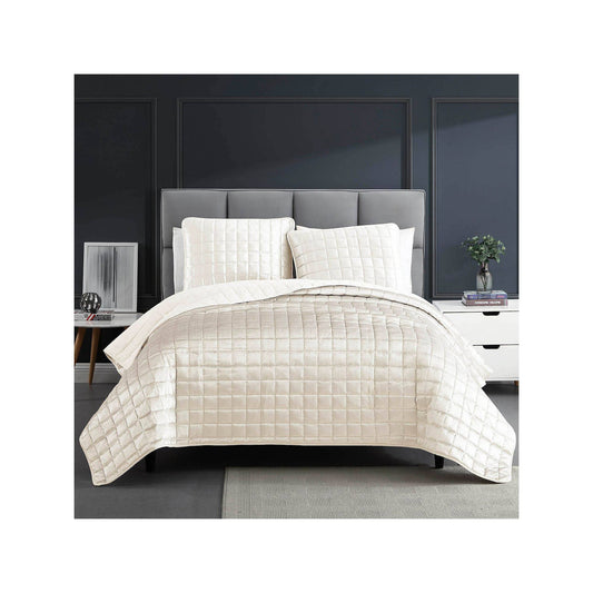 Home Lyndon 3 Piece King Coverlet Set - Gold