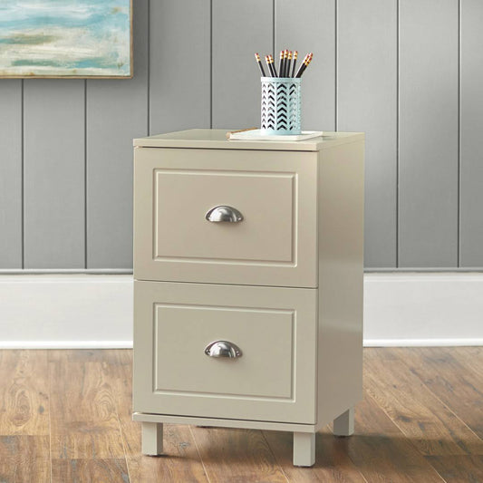 Home Orange City 2 Drawer Filing Cabinet, Antique White