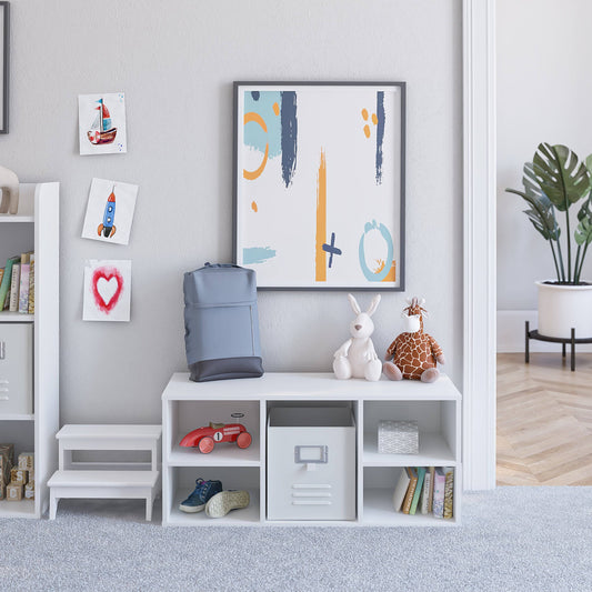 Home Tyler Kid’S 5-Cube Bench, White