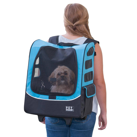 I-Go2 Roller Backpack, Travel Carrier, Car Seat For Cats/Dogs, Mesh