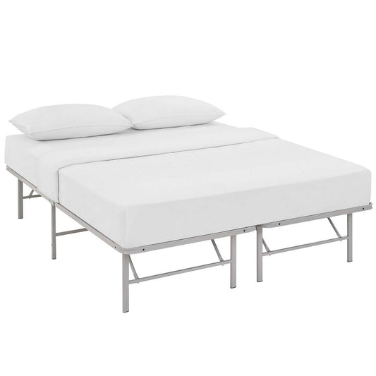 Horizon Queen Stainless Steel Bed Frame - Gray