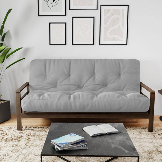 Home 8" Gel Memory Foam Queen Size Futon Mattress - Grey