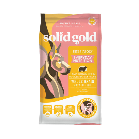 Hund-N-Flocken Lamb, Brown Rice & Pearled Barley Recipe Adult Dry Dog Food, 24-Lb