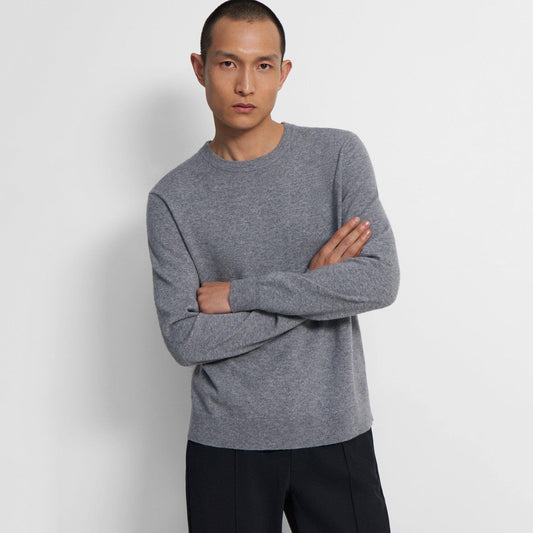 Hilles Cashmere Sweater In Medium Grey Melange - Bv6 At Nordstrom, Size Large