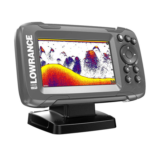 Hook²-4x 4" Gps Bullet Fishfinder W/Track Plotter Transom Mount Bullet Skimmer Transducer