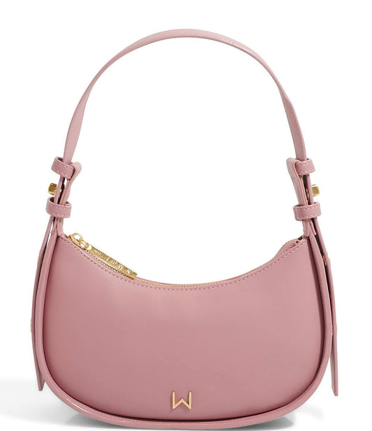 How We Are Confident Vegan Leather Shoulder Bag - Pink Lady