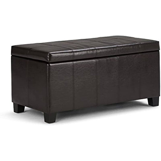 Home - Dover Storage Ottoman Bench - Slate Grey