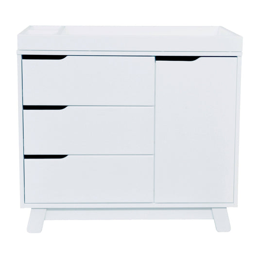 Hudson 3-Drawer Changer Dresser With Changing Tray - White