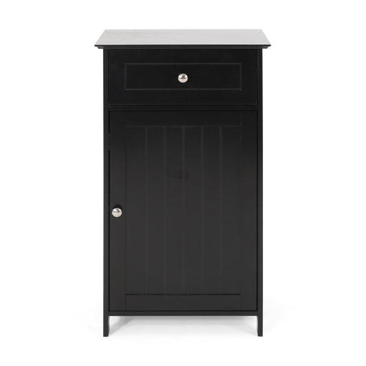 House Hoover Modern Bathroom Storage Cabinet In Black