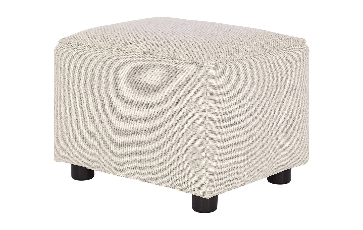 Holland Rectangular Upholstered Ottoman, Grey, Gray