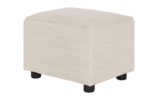 Holland Upholstered Ottoman, Modern Design In Thunder