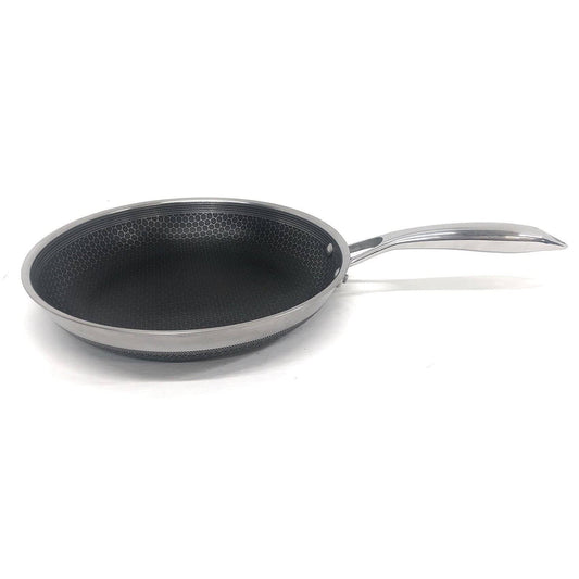 Hybrid Stainless/Nonstick Inside And Out Commercial Cookware Fry Pan 10-Inch
