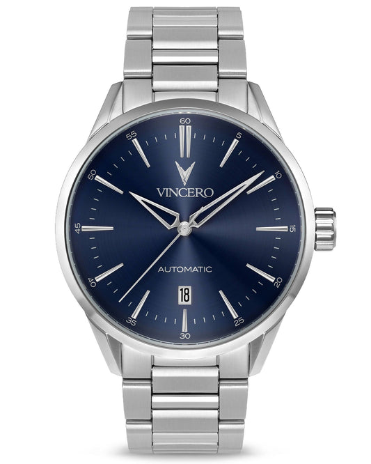 Icon Men's Automatic Watch; Blue Dial; 41 Mm Stainless Steel Bracelet Sblu-Silm-Y08