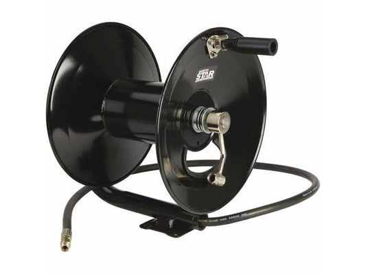 High-Pressure Hose Reel - 5000 Psi, 150ft. Capacity, Black